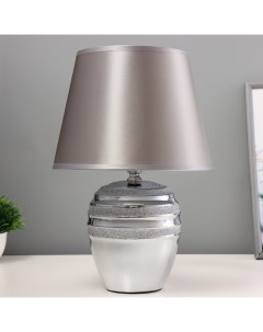 Настольная лампа «Сервантос» Е14 40 Вт серебро 22×22×34 см Risalux