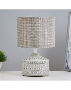 Настольная лампа «Асенди» Е14 40 Вт бело-серый 15×15×25 см Risalux