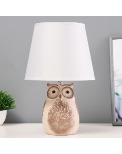 Настольная лампа«Филин» Е14 40 Вт коричневый 20×20×32 см Risalux