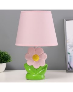 Настольная лампа «Цветок» Е14 40 Вт розовый 20×20×33 см Risalux