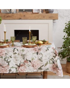 Скатерть «. Пионы», 149×110 см, 100% хлопок, саржа 190 г/м² Этель