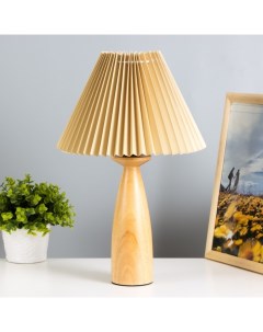 Настольная лампа «Шен» E27 40 Вт светлое дерево 25×25×39 см Risalux