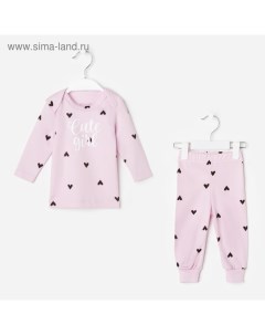 Комплект (джемпер, брюки) «» Cute, рост 62-68 см, розовый Крошка я