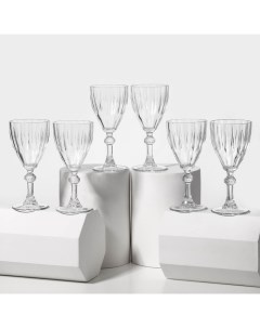 Бокалы для вина DIAMOND, 245 мл, стекло, прозрачные, набор 6 шт Pasabahce