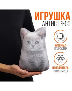Антистресс игрушка «Котёнок серый» Mni mnu