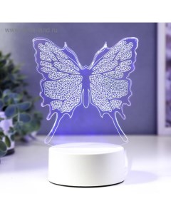 Светильник «Бабочка» LED RGB от сети 9.5×13×17 см Risalux