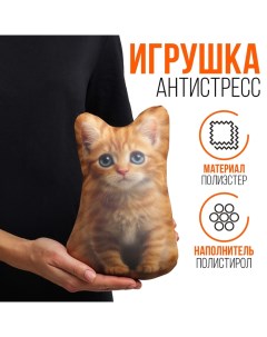 Антистресс игрушка «Котёнок рыжий» Mni mnu