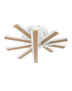 Люстра с ПДУ «Джема» LED 140 Вт 3000-6000 Вт RGB золото 50×50×12 см Bayerlux