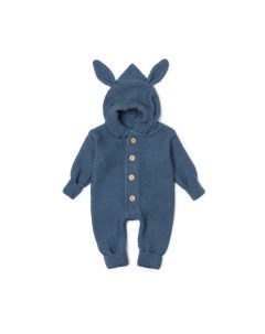 Комбинезон вязаный «Зайчик», рост 68-74 см, синий Крошка я
