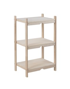 Стеллаж деревянный, 3 полки, 80×50×35 см, липа, напольный, «» Добропаровъ