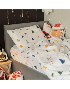 Постельное бельё 1.5-спальное «» Happy skiers, бязь Этель