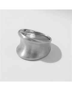 Кольцо металл «Тренд» матовое, вогнутое, цвет серебро, размер 16 Qf