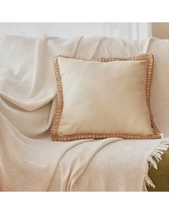 Наволочка декоративная с окантовкой SL Home «СофтЛайнс», 43×43 см, хлопок 100% Sima-land home