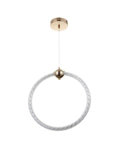 Светильник «Круг» LED 32 Вт золото 34.5×6×37-120 см Bayerlux