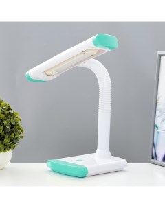 Настольная лампа «Люсиль» КЛЛ 5 Вт бело-голубой 31.5×18.5×41.5 см Risalux