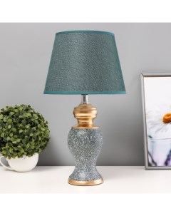 Настольная лампа «Ламина» Е14 40 Вт зелено-золотой 22×22×40 см Risalux