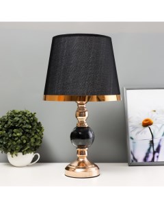 Настольная лампа «Дейла» Е27 40 Вт черно-золотой 25×25×44 см Risalux