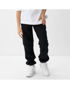 Брюки детские, чёрные, рост 164 см Minaku