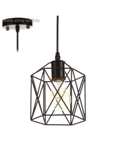 Светильник «Прямоугольник» 1×40 Вт E27 черный 16×16×120 см Bayerlux