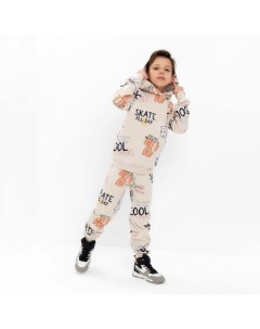 Костюм детский (толстовка, брюки) Graffiti, размер 32 (110-116 см) Kaftan