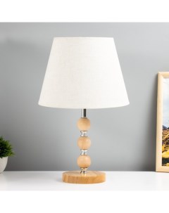 Настольная лампа «Апали», E27, 40 Вт, светлое дерево, 25×25×39 см Risalux