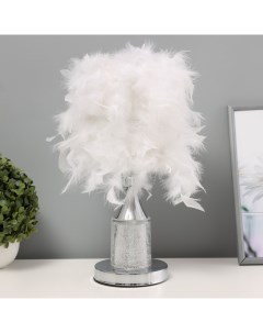 Настольная лампа с подсветкой «Гламур» E27 40 Вт хром 26×26×37 см Risalux