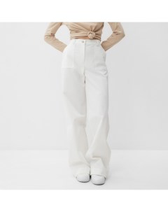 Брюки женские : Casual Collection, белые, размер 50 Minaku