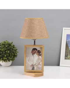 Лампа настольная с фоторамкой 12×17 см (пластиковая вставка) 20×20×35 см Risalux