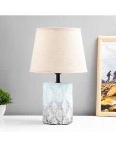 Настольная лампа «Сан» E14 40 Вт голубой-серый 20×20×33 см Risalux