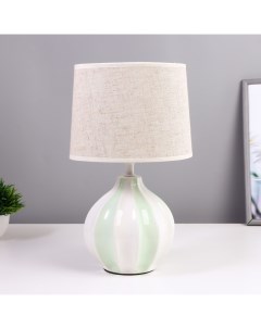 Настольная лампа «Лейла» Е14 40 Вт салатовая 20×20×33 см Risalux