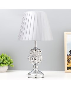 Настольная лампа с подсветкой «Павлиния» E27 40 Вт хром 26×26×44 см Risalux
