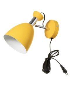 Бра с выключателем на проводе «Клаудиа» Е27 40 Вт желтый 28×15×20 см Bayerlux