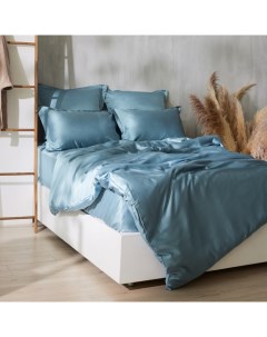 Простыня евро SL Home Tencel, 235×260 см, серо-голубая, тенсель Sima-land home