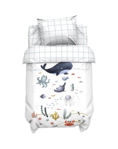 Постельное бельё ясельное «. Морские друзья», бязь Крошка я