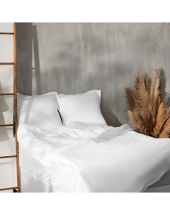 Простыня евро SL Home Tencel, 235×260 см, белая, тенсель Sima-land home