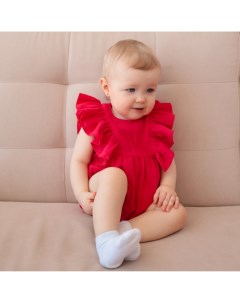 Боди детское, рост 62-68 см, красное Minaku