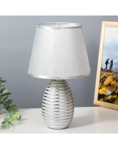 Лампа настольная 16609/1SL E14 40 Вт серебро 20×20×33 см Risalux