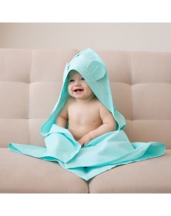 Уголок детский вафельный «», 90×90 см, хлопок 100%, небесный Экономь и я