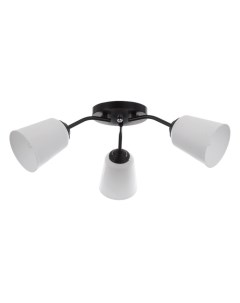 Люстра на потолок «Онлайн», 3×15 Вт, Е27, черный/белый Bayerlux