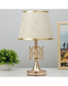 Настольная лампа «Крона» E27 40 Вт золото 21×21×37 см Risalux