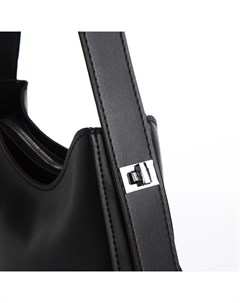 Сумка женская на одно плечо, на молнии, цвет чёрный Nazamok