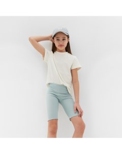 Комплект для девочки (футболка и велосипедки), голубой, рост 98 см Minaku