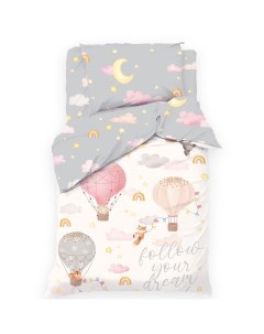 Постельное бельё 1.5-спальное «» Follow your dream, бязь Этель