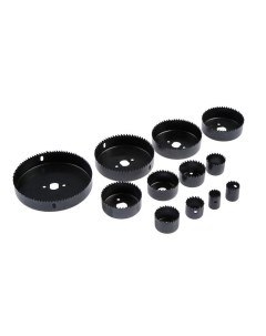 Набор пил кольцевых, 19-22-28-32-38-44-51-64-76-89-102-127 мм, 12 шт. Tundra