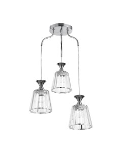 Люстра «Дейбен» 3хЕ27 40 Вт серебро 35×35×65 см Bayerlux