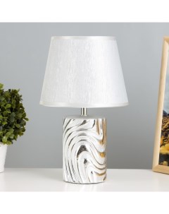 Настольная лампа «Калиса» Е14 40 Вт серебро 19×19×32 см Risalux