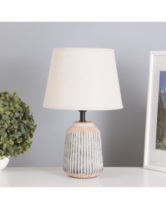 Лампа настольная «Линии» 1×40 Вт Е14 серый/белый 20×20×32 см Risalux