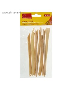 Набор деревянных стеков «Сонет», 9 штук, 15 см Завод художественных красок «невская палитра»