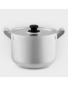 Кастрюля, 4.5 л, металлическая крышка, алюминий, серебристая Белая калитва