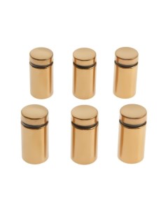 Дистанционный держатель для табличек, 16×30 мм, цвет золото, набор 6 шт. Tundra